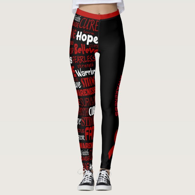 Awareness Words...Gehirnaneurysm Leggings (Vorderseite)