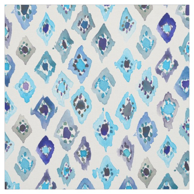AWASH IN DIAMANTEN coolem geometrischem Stoff (Muster)