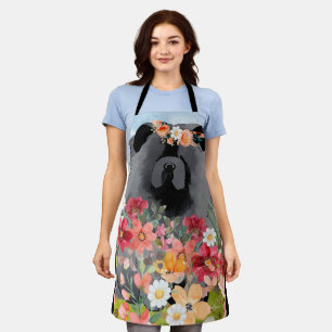 AWASSE IN LICHTschwarz - Blauer Hund Schürze