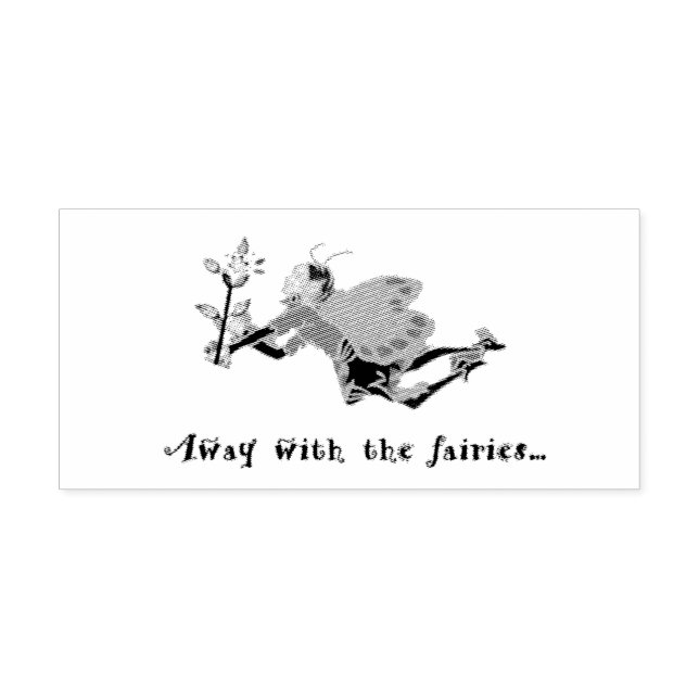 Away With the Fairies Rubber Stamp  Gummistempel (Prägung)