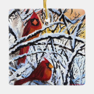 AWCC Alaskan Frozen Kardinals Holiday Ornament
