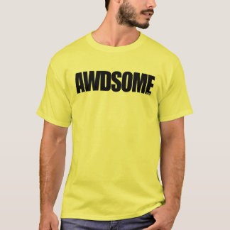 Awdsome Gelb T-Shirt