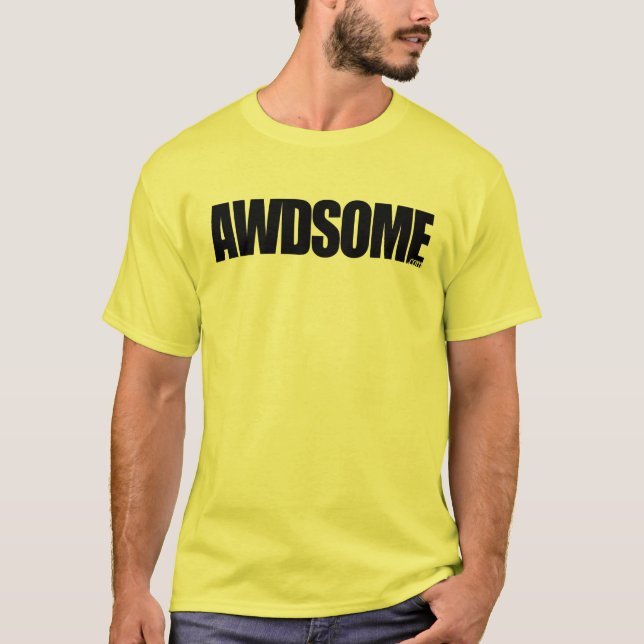 Awdsome Gelb T-Shirt (Vorderseite)