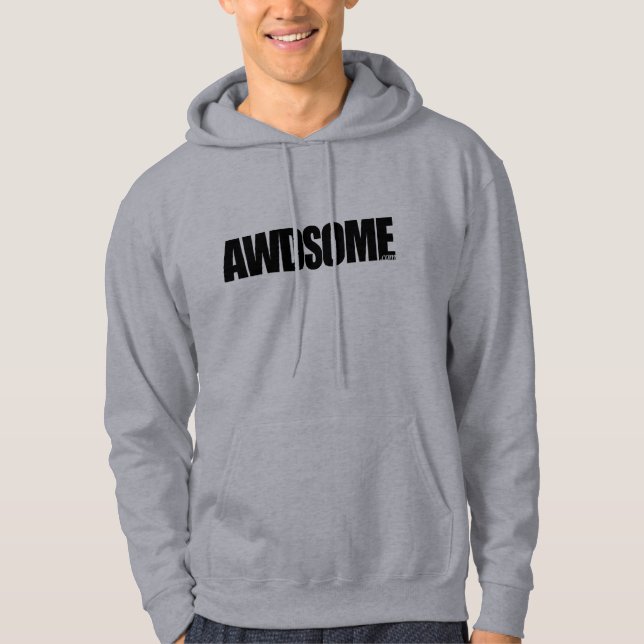 awdsome Grau Hoodie (Vorderseite)