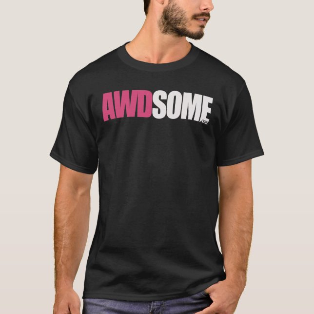 awdsome Schwarzes T-Shirt (Vorderseite)