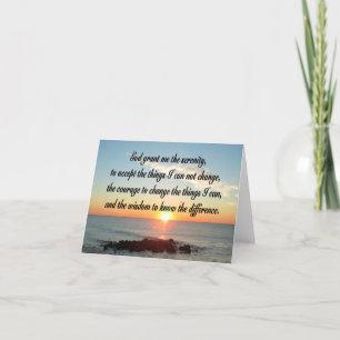 AWE INSPIRIERE SERENITY PRAYER DESIGN KARTE