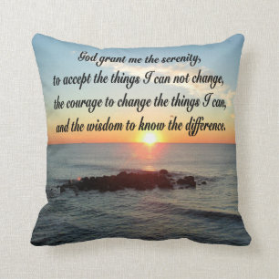 AWE INSPIRIERE SERENITY PRAYER DESIGN KISSEN