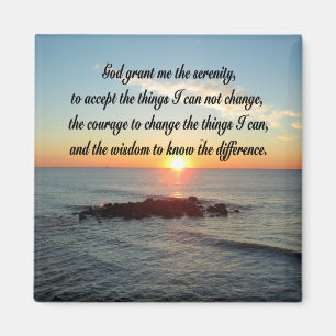 AWE INSPIRIERE SERENITY PRAYER DESIGN MAGNET