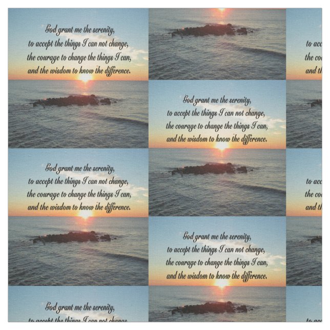AWE INSPIRIERE SERENITY PRAYER DESIGN STOFF (Muster)