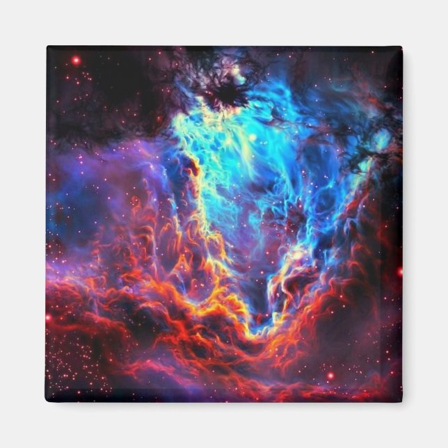 Awe-Inspirierend Farbkomposite-Sternennebel Magnet (Vorne)