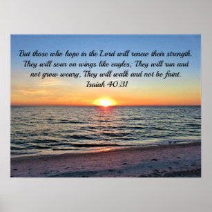 Awe Inspirierend Isaiah 40:31 Sonnenaufgang über d Poster