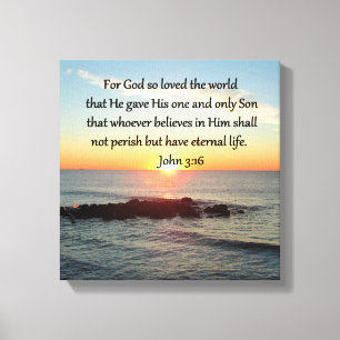 AWE-INSPIRIEREND JOHN 3:16 SONNENREISE LEINWANDDRUCK