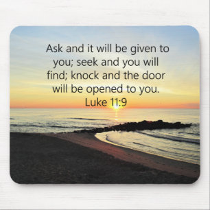 AWE-INSPIRIEREND LUKE 11:9 SONNENRISE-FOTO MOUSEPAD