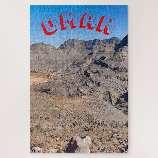 Awe inspirierend Wüstenlandschaft Omani Puzzle (Vertikal)