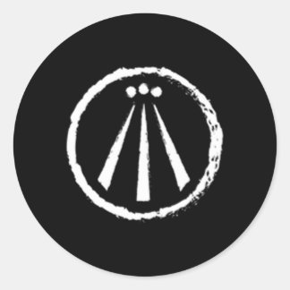Awen Druid Pagan Celtic Wiccan Symbol Runder Aufkleber