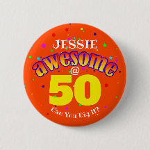 AWESOME 50 Orange Geburtstag