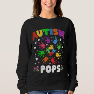 Awesome Autism Pops Raising Awareness Family Match Sweatshirt