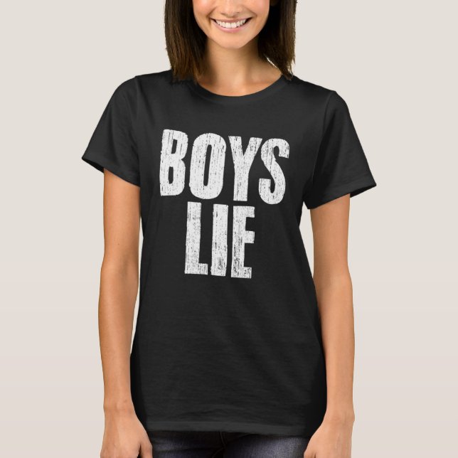 Awesome Boys Lie Emotional Sarcasm A Relationship  T-Shirt (Vorderseite)