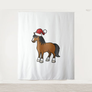 Awesome Christmas Horse Shirt Wandteppich
