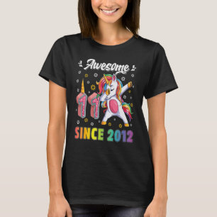awesome Dabbing Einhorn Geburtstag 11 Jahre altes T-Shirt