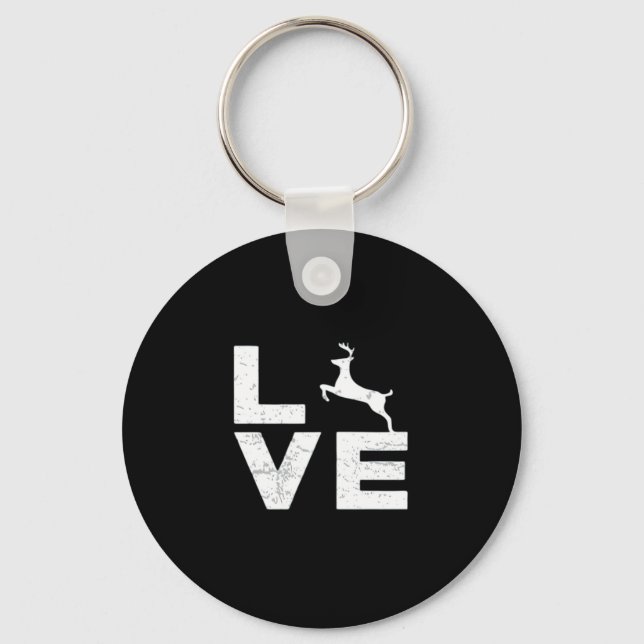 Awesome Deer Lover Trendy Aesthetic DesignKeychain Schlüsselanhänger (Vorderseite)