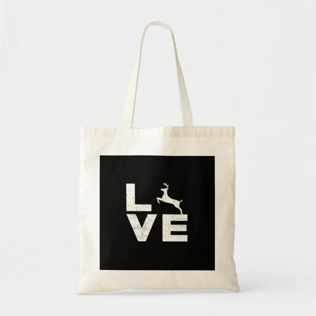Awesome Deer Lover Trendy Aesthetic DesignTote Bag Tragetasche (Vorne)