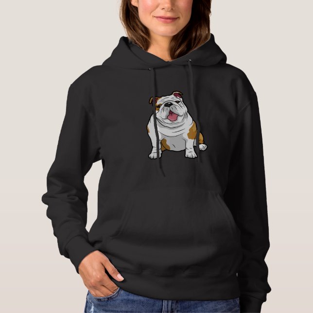 AWESOME ENGLISH BULLDOGS  English Bulldogs Dogs Pu Hoodie (Vorderseite)