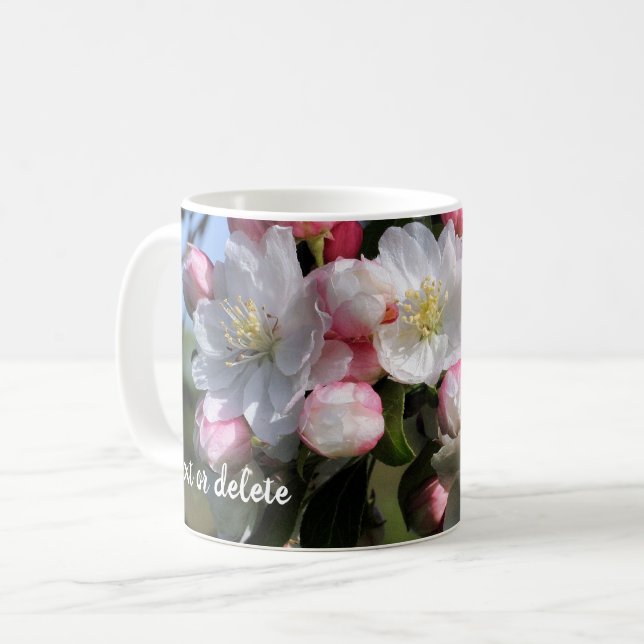Awesome Flower Blossoms Personalized Kaffeetasse (Vorderseite Links)