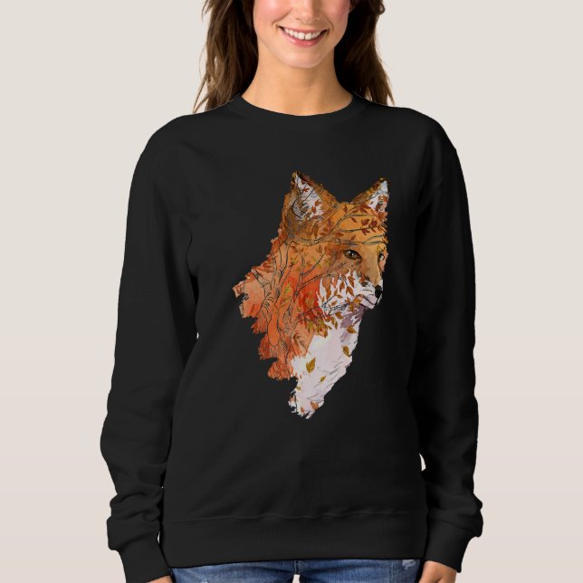 Awesome Fox   Tree Fox Wildlife  Women Men Sweatshirt (Vorderseite)