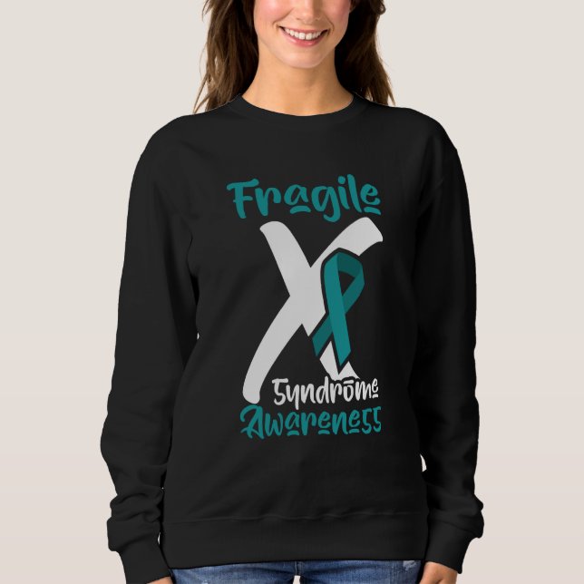 Awesome Gloves For Fighter Fragile X Syndrome Sweatshirt (Vorderseite)
