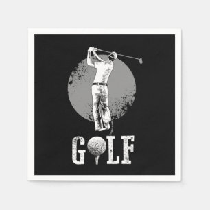 Awesome Golf Player Sports Golf Club Gift Serviette