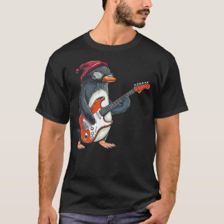 Awesome Guitar Penguin Costume for Boys and Girls T-Shirt