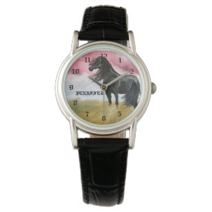 Awesome Horse Watercolor Armbanduhr