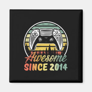 Awesome Junge seit 2014 9. Videospiel Geburtstag B Magnet