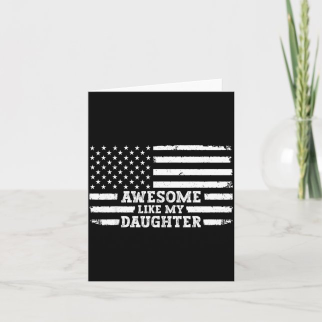 Awesome Like My Daughter Men Funny  Karte (Vorderseite)