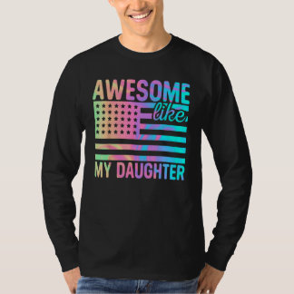 Awesome Like My Daughter Retro Men Dad  Fathers 1 T-Shirt