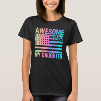 Awesome Like My Daughter Retro Men Dad  Fathers 1 T-Shirt