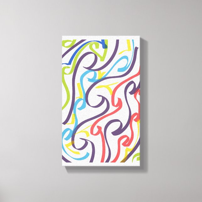 Awesome Maori style ribbon art Leinwanddruck (Vorderseite)