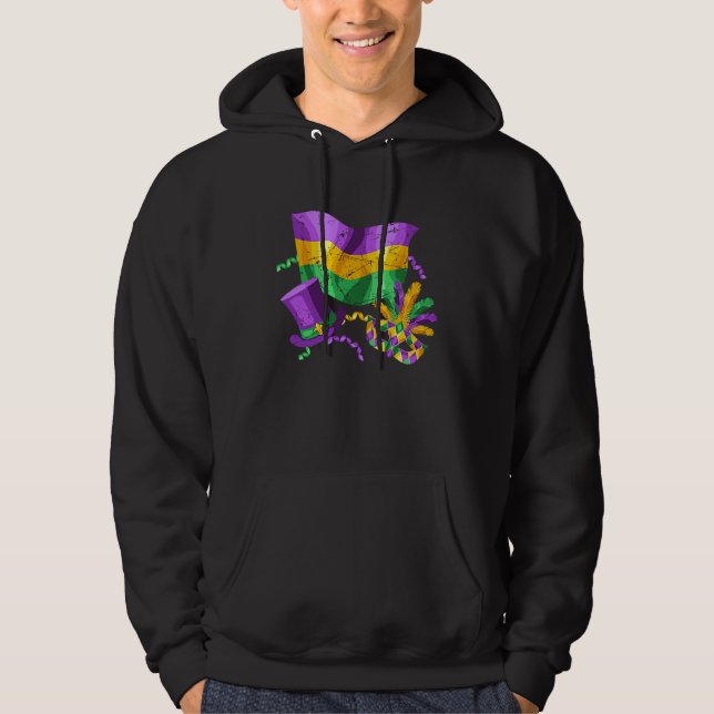 Awesome Mardi Gras Party Festival Carnival Mom Dad Hoodie (Vorderseite)