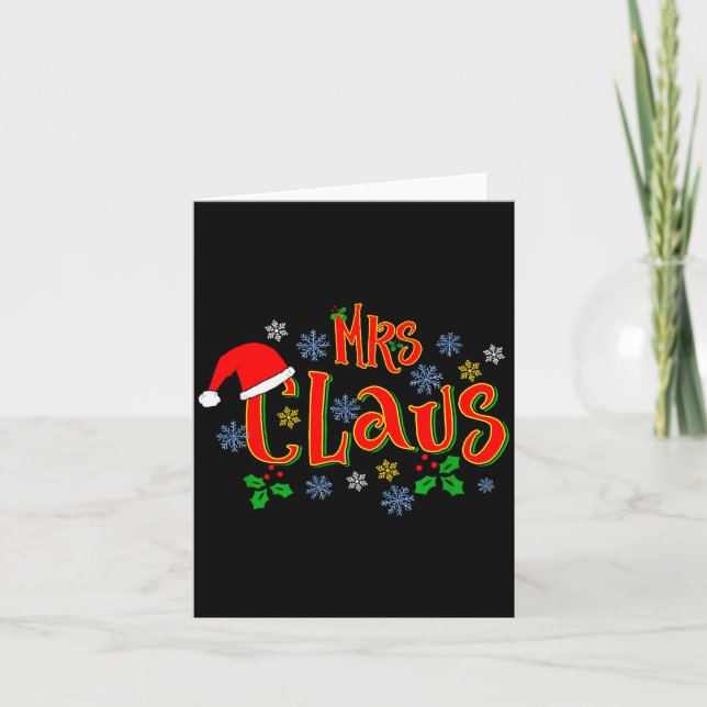 Awesome Mrs Claus Christmas Design For Women Holid Karte (Vorderseite)