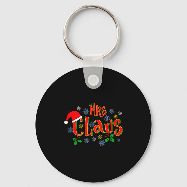 Awesome Mrs Claus Christmas Design For Women Holid Schlüsselanhänger (Vorderseite)