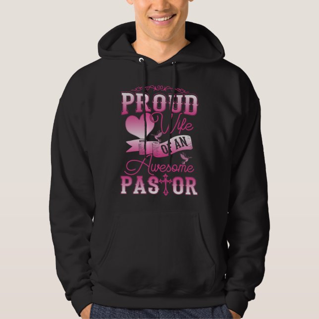 Awesome Pastor Proud Wife Women Appreciation Hoodie (Vorderseite)