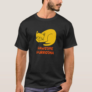 Awesome Purrsona Katzenwitz Freundin Kätzchen Verl T-Shirt