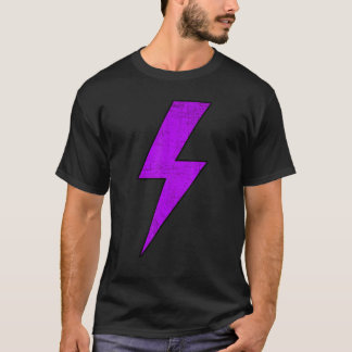Awesome Retro Distressed Front & Back PURPLE Light T-Shirt