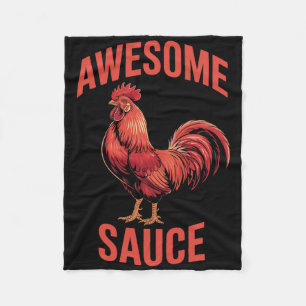 Awesome Sauce Hahn-Shirt Lustiger Hühnerhumor Vi Fleecedecke
