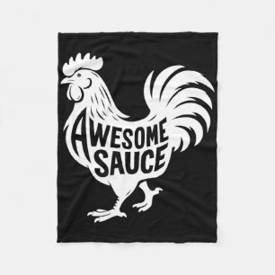Awesome Sauce Rooster Hähnchen Fleecedecke