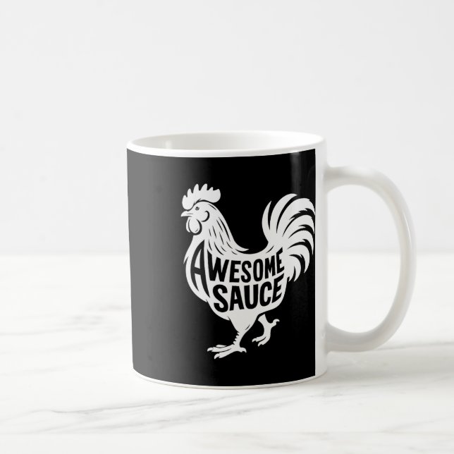 Awesome Sauce Rooster Hähnchen  Kaffeetasse (Rechts)