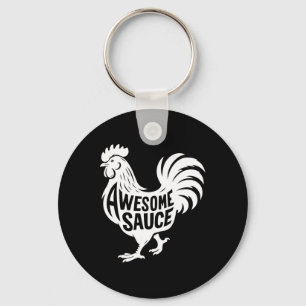 Awesome Sauce Rooster Hähnchen Schlüsselanhänger