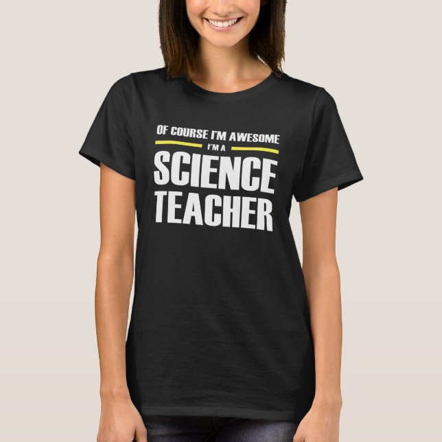 Awesome Science Teacher T-Shirt (Vorderseite)