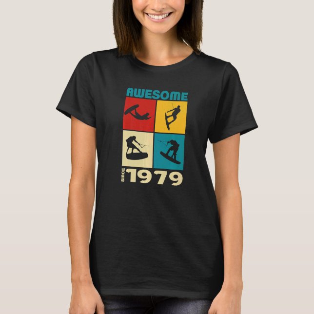 Awesome since 1979 Wakeboard lifestyle  1 T-Shirt (Vorderseite)